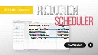 DELMIA Ortems Production Scheduler Video [upl. by Gilus]