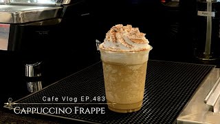 Cafe Vlog EP483  Cappuccino Frappe  Frappe drinks  Frappe Recipe  Regular size [upl. by Alphard]