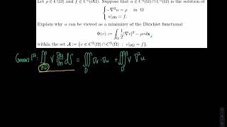 Poisson equation solution as potential energy minimizer  PDE [upl. by Fantasia763]