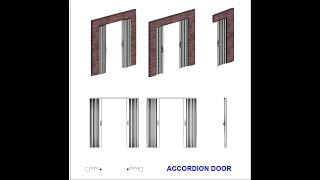 REVIT FAMILY TUTORIAL  ACCORDION DOOR PRESENTATION  REVIT PREZENTACIJA HARMONIKA VRATA [upl. by Yerot]