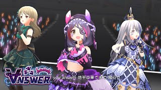 「デレステ」∀NSWER Game ver 早坂美玲、森久保乃々、星輝子 SSR ANSWER SSR [upl. by Eceertal]