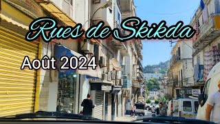 tour en voiture dans les vieilles rues de Skikda exPhilippeville juillet 2024 جولة في سكيكدة 💓 [upl. by Embry]