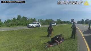 GRAPHIC CONTENT  Circleville Police Department K9 Attacks Suspect during Traffic Stop [upl. by Ahsael]