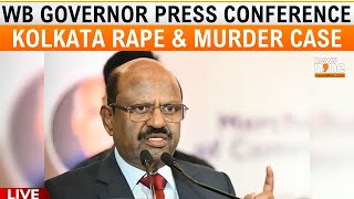 West Bengal Governor Press Conference  Kolkata Rape amp Murder Case  News9 [upl. by Ardnossak]