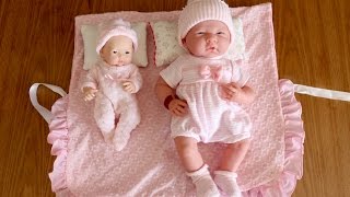 Real looking La Newborn Baby dolls  Baby Dolls Bottle Feeding Rocking Cradle Sleeping Pram Walking [upl. by Llerdnam]