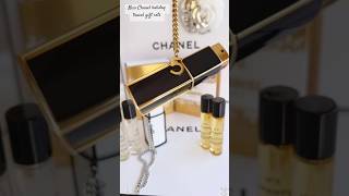 Chanel holiday fragrance sets 2024  CHANEL N°5 Refillable Purse Spray Set chanelholiday2024 [upl. by Annoel]