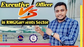 Executive vs Officer  Garment Solution bd  Garments jobs in Bangladesh [upl. by Kopans]