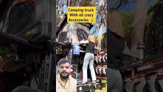 Truck with camping accessories all campaign guys dream😍greenscreen reactionshortscampingtruck [upl. by Ardme785]