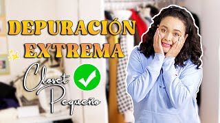 CÓMO ORGANIZAR CLOSET PEQUEÑO ✨DEPURACIÓN EXTREMA ✅ ✨Organiza conmigo y motívate a ordenarFABIORTIZ [upl. by Vaclava]