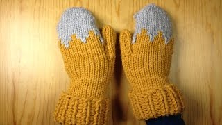 How to Loom Knit a Pair of Gloves  Mittens DIY Tutorial [upl. by Liek]