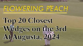 Top 20 Closest Wedges on the 3rd at Augusta 2024 Masters [upl. by Thisbee]