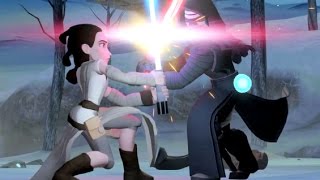 Disney Infinity 30  Coop Fights  Kylo Ren Vs Rey [upl. by Htebzil113]