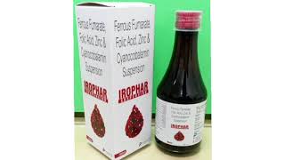 IROPHAR Syrup Ferrous Fumarate Folic Acid Znc amp Cyanocobalamin Suspension [upl. by Drabeck422]