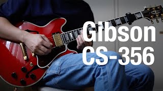 Gibson CS356  Hughes and Kettner Tubeman MK II Clean Channel Ch1 No talking [upl. by Ynaffad]