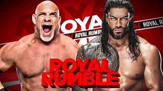 WWE Roman Reigns Vs Goldberg Full Match  Royal Rumble  WWE 2K23 [upl. by Coughlin]