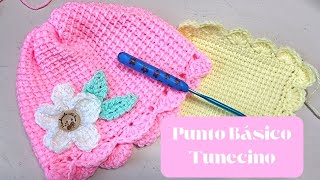 puntos Tunecino Los Primeros Pasos Que Necesitas Aprenderpuntadas tunecino crochet tutorial [upl. by Notxarb]