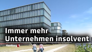 Immer mehr Unternehmen in Hamburg sind insolvent [upl. by Nerin]