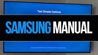 Samsung 50quot 4K UHD HDR LED Tizen Smart TV UN50CU7000FXZC  2023  Titan Grey Set Up Manual Guide [upl. by Ammadas857]