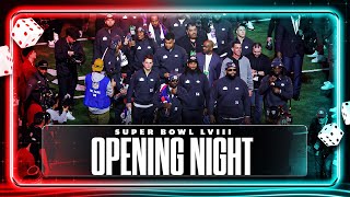 Super Bowl 49ERS make GRAND ENTRANCE on opening night  Yahoo Sports [upl. by Haynes]