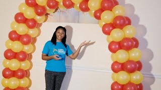 How to make a Balloon Arch without a Stand  DIY [upl. by Thane]