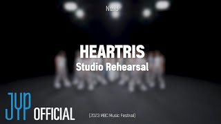 NiziU「HEARTRIS」Studio Rehearsal 2023 MBC Music Festival [upl. by Bianchi879]