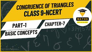 Class 9 Maths Congruent Triangles  Introduction amp All Basic Concepts  Triangles  CBSE  NCERT [upl. by Ahsuat]