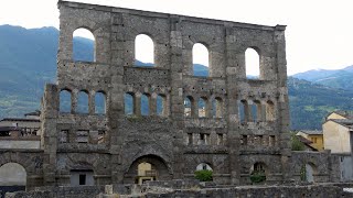 Roman theater of Aosta Aosta Aosta Valley Italy Europe [upl. by Holly-Anne]