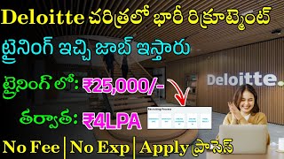 Deloitte Recruitment 2024  Latest Jobs In Telugu  Jobs In Hyderabad Work From Home Jobs 2024 [upl. by Varipapa]