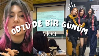 odtüde bir gün dersler üniversite hayatıyılbaşı temalı sunum günü🎄🎀  VLOG5 [upl. by Nygem881]