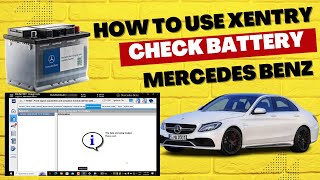 How to use Xentry Openshell 062024 Session 1Check battery on W205 Mercedes Benz [upl. by Whalen26]