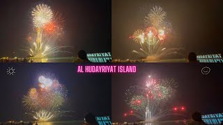 Fireworks Hudayriat Island Abu Dhabi 🇦🇪 [upl. by Briney98]