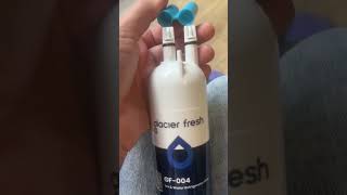 Up close look at the GLACIER FRESH Refrigerator Water Filter Compatible with 4396841 [upl. by Sorips729]