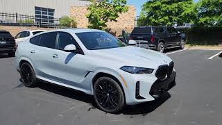 AllNew2024 BMW X6 40i Brooklyn Grey Exterior wBlack Sensafin Interior [upl. by Llertnek]