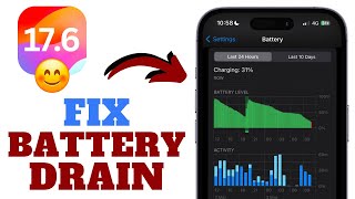 iOS 176  Battery Drain FIX [upl. by Maighdiln]