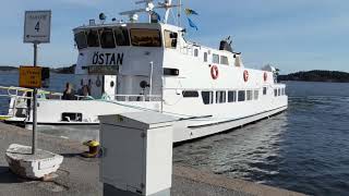 Sweden Vaxholm arriving by boat [upl. by Odnolor]