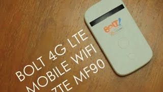 REVIEW Bolt 4G LTE Mobile Wifi ZTE MF90 [upl. by Aita]