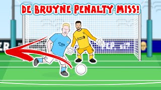 😲DE BRUYNE PENALTY MISS😲 Man City vs Liverpool 11 2020 Goals Highlights Parody [upl. by Reamy8]