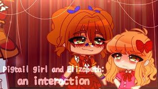 An interaction between Pigtail girl and Elizabeth  Afton family  My au [upl. by Heida703]