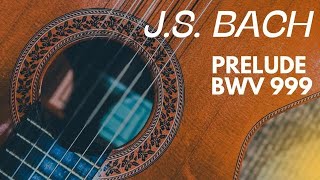 JSBach Prelude C minor BWV 999  Lute Suite  guitar [upl. by Ilat]