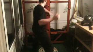 TraditionalIron Body Conditioning Martial Arts Using post or tree Part 1 [upl. by Niveek320]