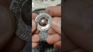 Making a Cowboy Hat from a US Half Dollar cointools coins handmade howto [upl. by Ititrefen846]