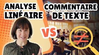 Différences entre le commentaire et lanalyse linéaire  En 3 min ⏱ [upl. by Yrrot34]