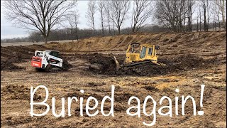 Dozer recovery with skid steer [upl. by Runkle]