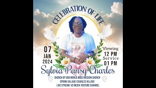 The funeral service of the late Sylvia Aka Pansy Charles 7th January2024 Spring SDA Church [upl. by Octavla736]