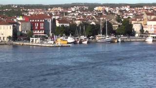 Porec Promenade from St Nicholas Island Porec Croatia [upl. by Yadroc]