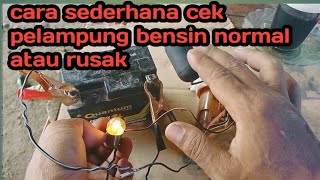 cara kerja pelampung bensin motor simulasi sederhana [upl. by Doralynne895]