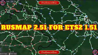 RUSMAP 251 for ETS2 151 [upl. by Ahsatak]