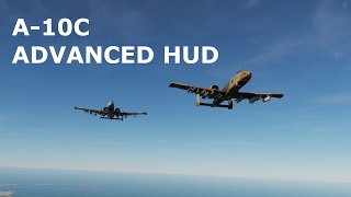 DCS World Tutorials  A10C Warthog  Advanced HUD Settings [upl. by Enelia]