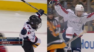 Young Caps fan emulates Kuznetsovs celebration [upl. by Yerot706]