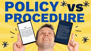 Policies vs ProceduresProcess Examples [upl. by Ammadas]